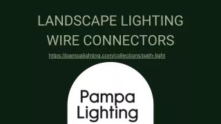 Landscape Lighting Wire Connectors