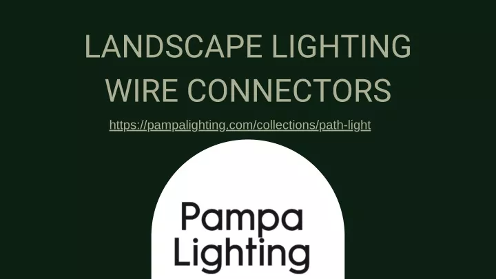 landscape lighting wire connectors