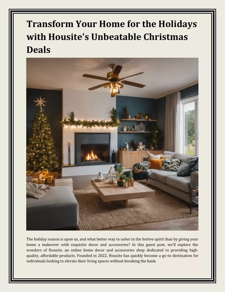 transform your home for the holidays with housite