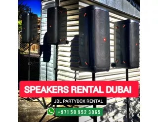 Speakers Rental Dubai | Speakers On Rent in Dubai | JBL PARTYBOX Rent in Dubai