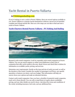 yacht rental in puerto vallarta