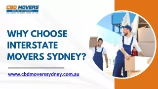 Why Choose Interstate Movers Sydney