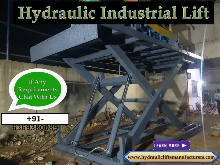 hydraulic industrial lift