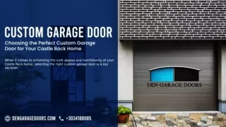 DEN Garage Doors: Your Partner in Castle Rock Home Transformation