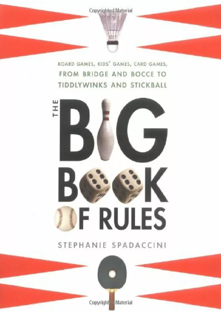 the big book of rules