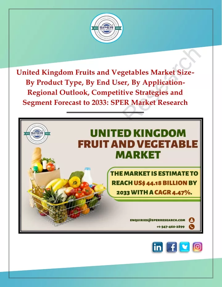 united kingdom fruits and vegetables market size