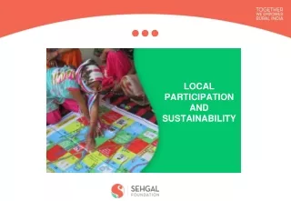 LOCAL PARTICIPATION AND SUSTAINABILITY (1)