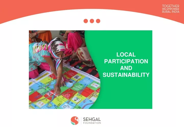 local participation and sustainability