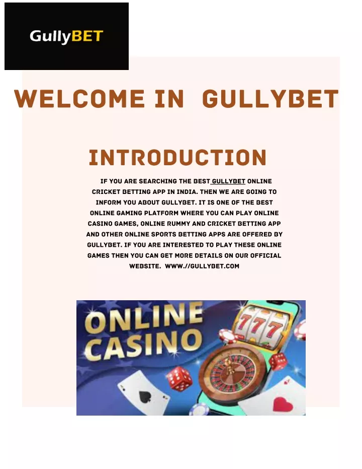 welcome in gullybet