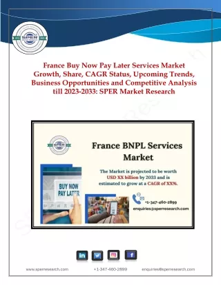 France BNPL Services Market Share, Trends, Growth Strategies, Forecast by 2033