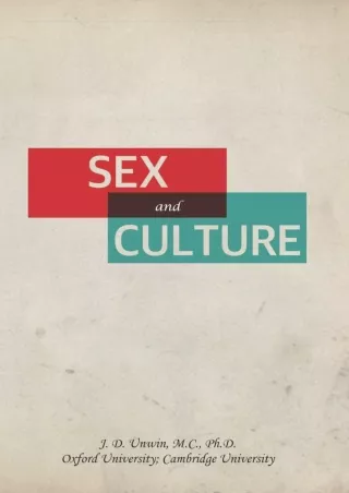 ❤READ❤ [PDF]  Sex and Culture