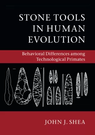 ❤READ❤ ebook [PDF]  Stone Tools in Human Evolution