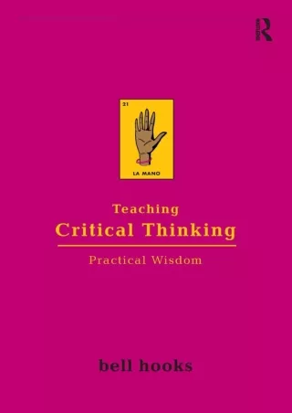 get [PDF] ⭐DOWNLOAD⚡ Teaching Critical Thinking: Practical Wisdom