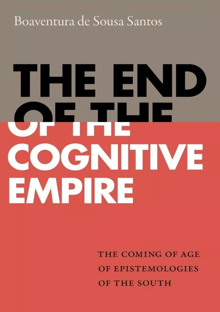 read download the end of the cognitive empire