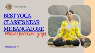 Best Yoga Classes Near Me Bangalore - Vishwa Poornima Yoga