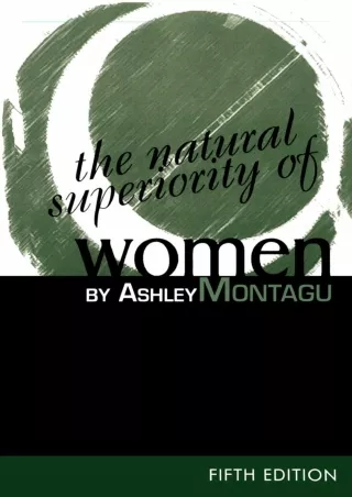 ⭐DOWNLOAD⚡ Book [PDF]  The Natural Superiority of Women, 5th Edition