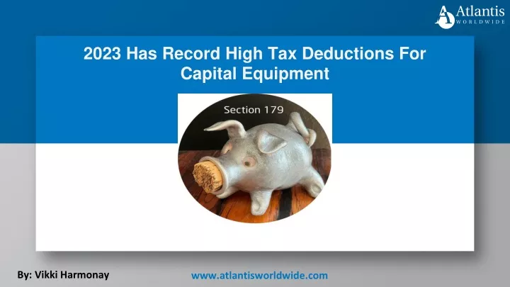 2023 has record high tax deductions for capital