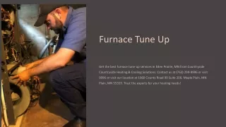 Furnace Tune Up in Eden Prairie MN