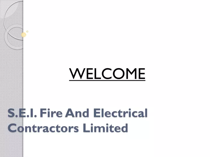 s e i fire and electrical contractors limited