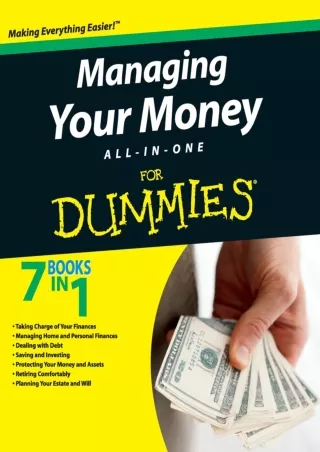 Pdf⚡️(read✔️online) Managing Your Money All-in-One For Dummies