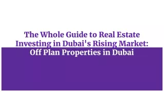 Real estate brokers in Dubai Serve All Needs, From Villas to High-Rise