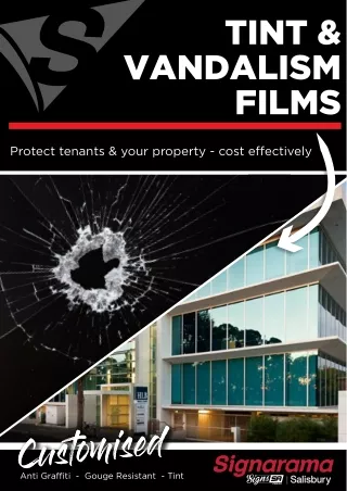 Tint & Vandalism Films partners with Signs SA