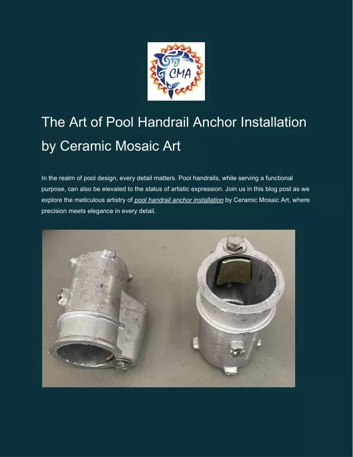 the art of pool handrail anchor installation