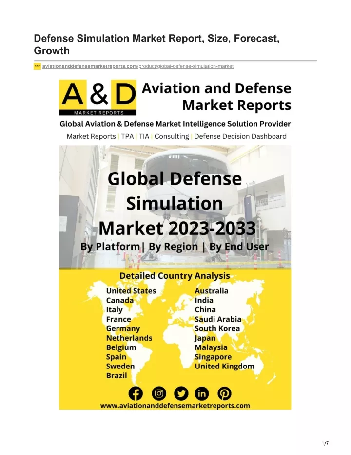 defense simulation market report size forecast