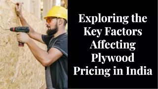 Key Factors Affecting Plywood Pricing in India