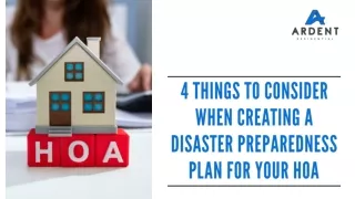 4 Things to Consider When Creating a Disaster Preparedness Plan for Your HOA
