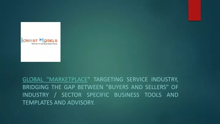 global marketplace targeting service industry