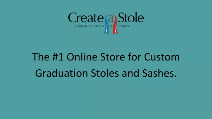 the 1 online store for custom graduation stoles