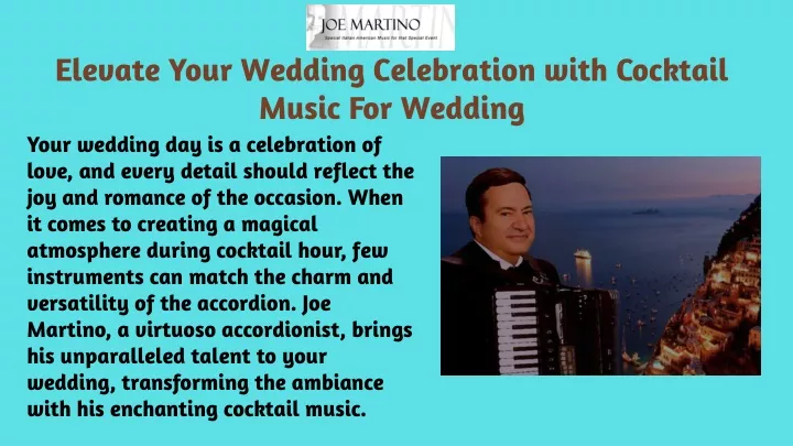 elevate your wedding celebration with cocktail
