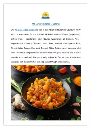 Mr Chef Indian Cuisine pdf