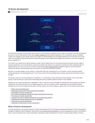ai driven development