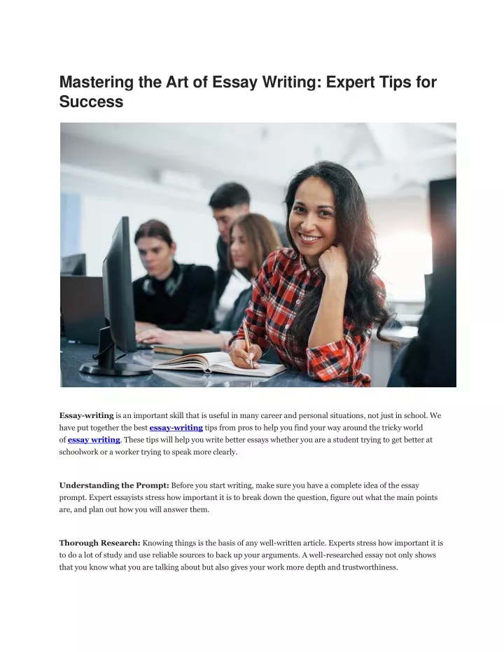 mastering the art of essay writing expert tips