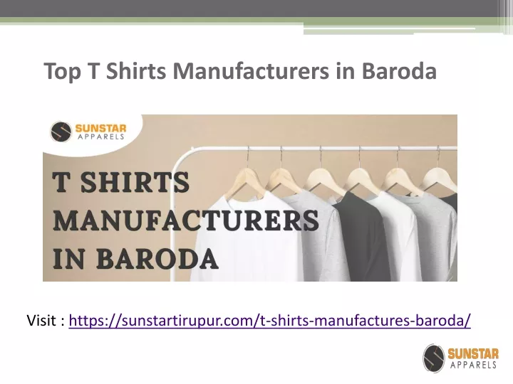 top t shirts manufacturers in baroda