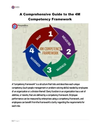 4M Competency Framework