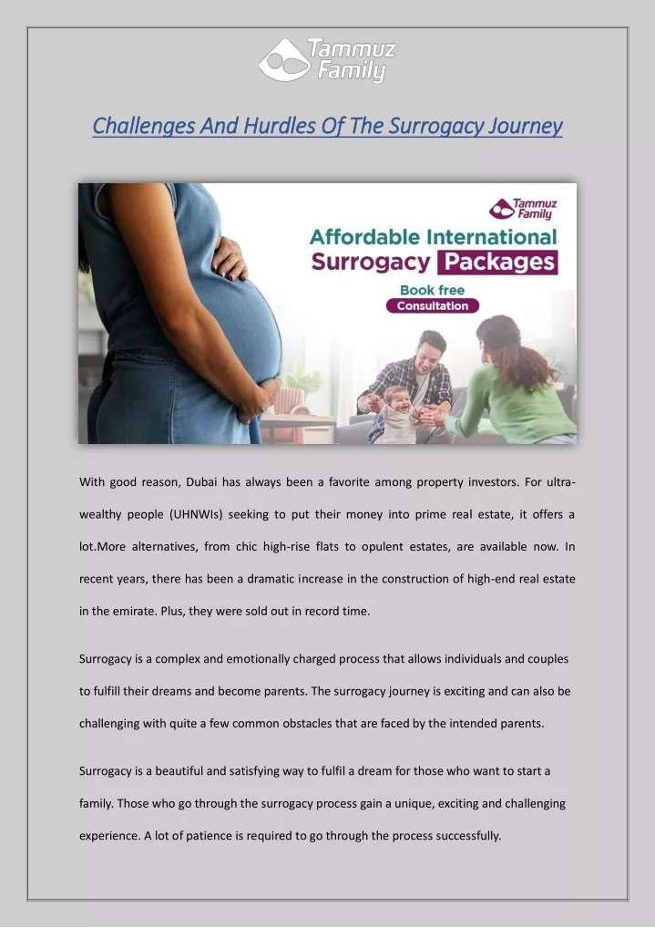 challenges and hurdles of the surrogacy journey