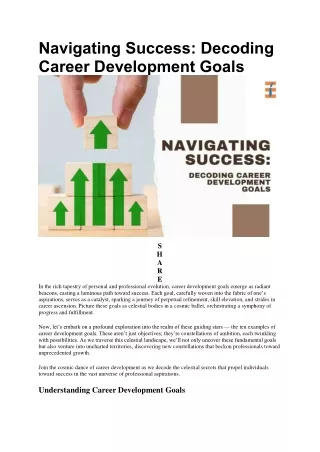 10 Best Examples of Career Development Goals | Future Education Magazine