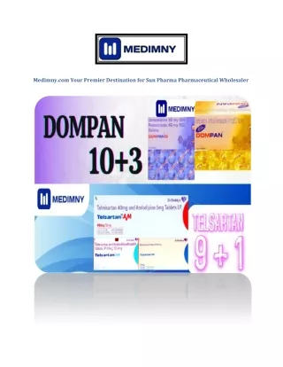 Medimny.com Your Premier Destination for Sun Pharma Pharmaceutical Wholesaler