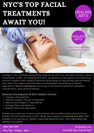 NYC's Top Facial Treatments Await You!