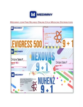 Medimny.com Find Reliable Online Cipla Medicine Distributors
