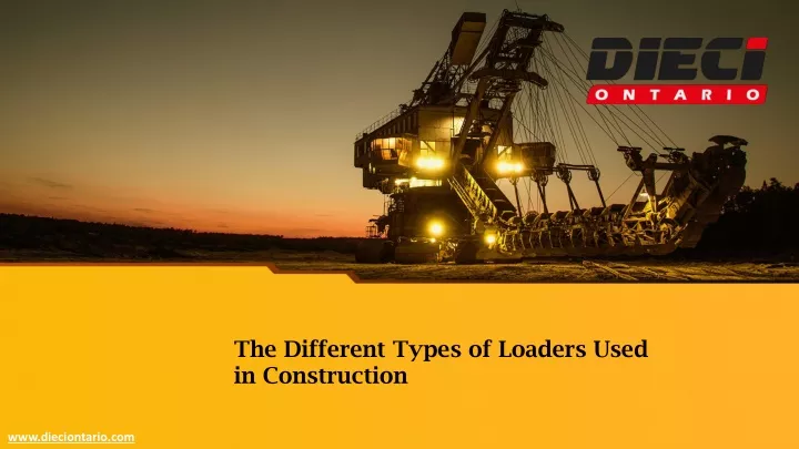 the different types of loaders used