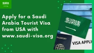 How to Apply for the Saudi Arabia Tourist Visa from the USA Get Your Saudi Arabia Tourist Visa Online