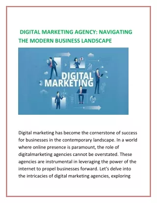 DIGITAL MARKETING AGENCY