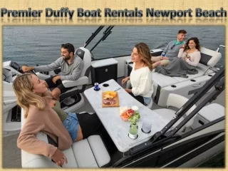 Premier Duffy Boat Rentals Newport Beach