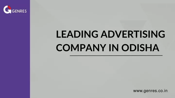 leading advertising company in odisha