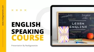 English speaking course