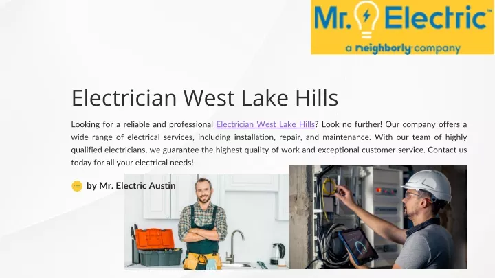 electrician west lake hills